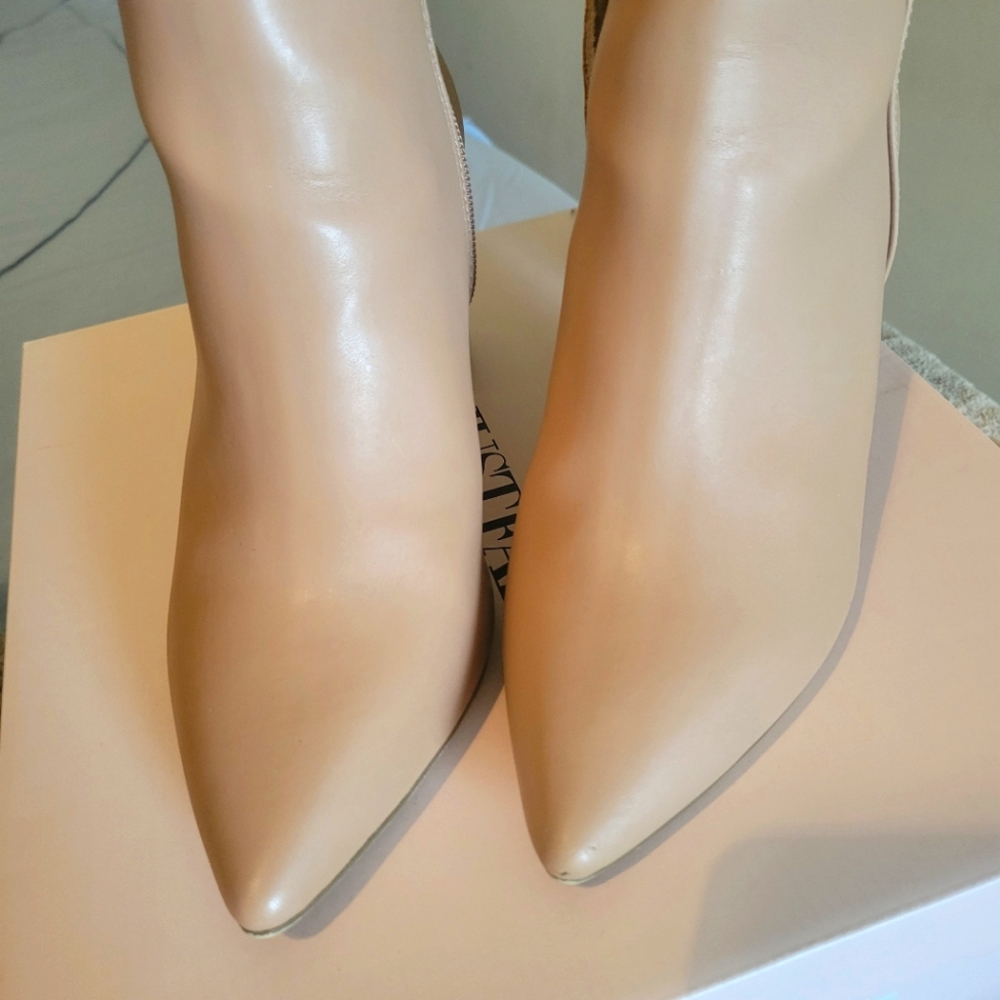 Tan booties